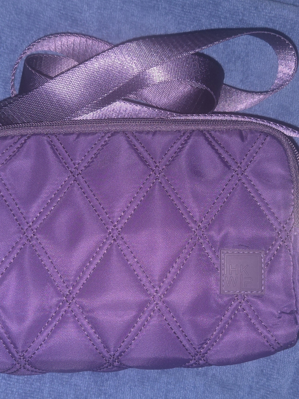 IHKWIP Purple Quilted Crossbody Bag